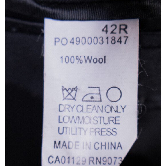 Michael Kors Sport Coat Suit Jacket Solid Black Blazer Sz 42R Wool 2-Buttons EUC - Picture 11 of 13
